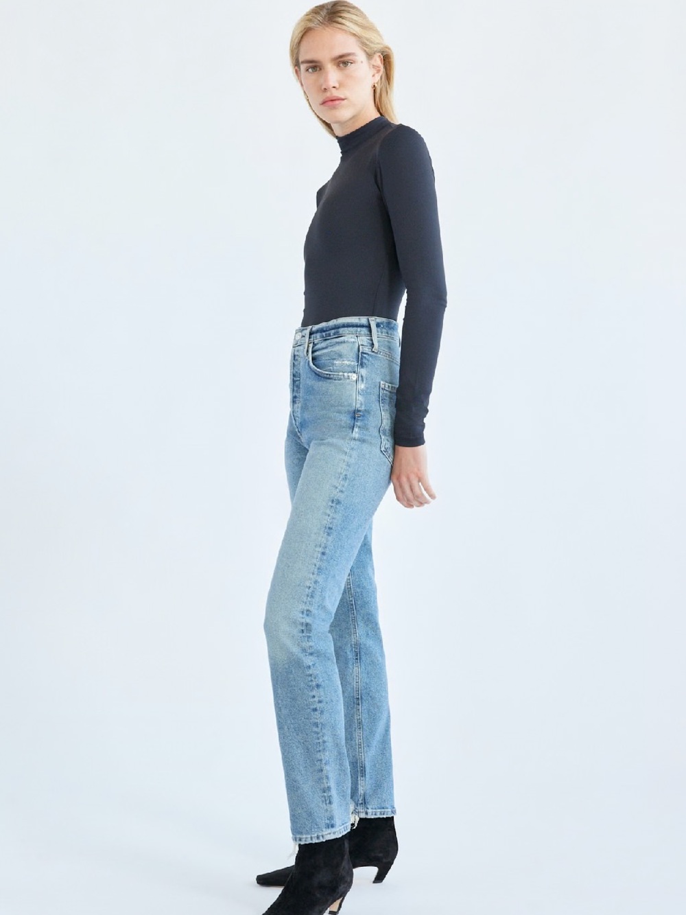 Citizens of Humanity High-Rise Sabine Straight Jeans - Light Wash